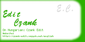 edit czank business card